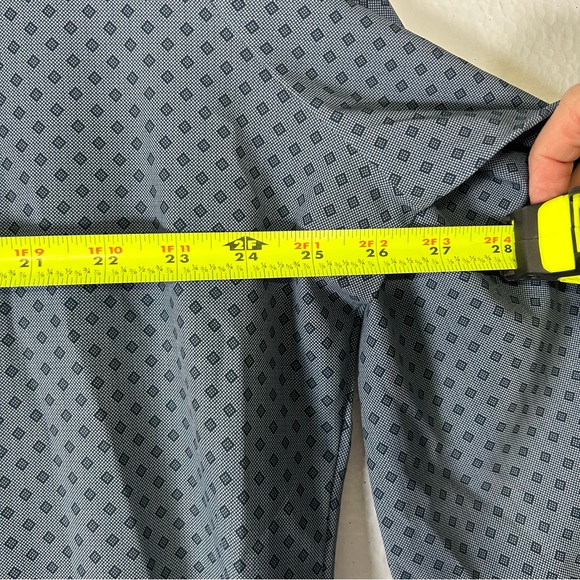 Mizzen &‎ Main Navy Diamond Leeward Dress Men’s No Iron Shirt XXL Trim Fit - Picture 8 of 10